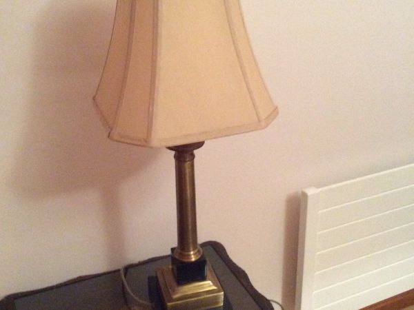 Table lamp marble and brass