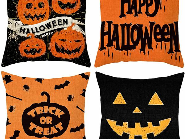 4 Set Halloween Throw Pillow Cushion Cover 45*45 c