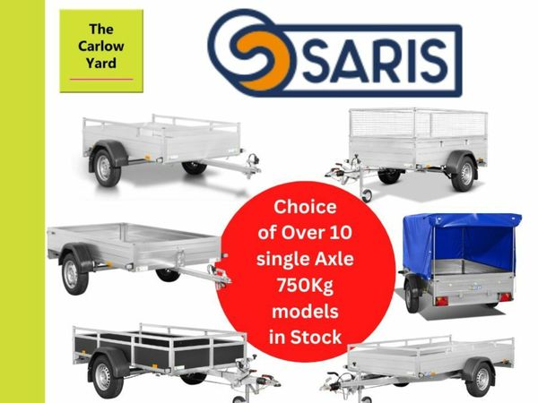 10 + Single Axle 750Kg New Saris Trailers in Stock