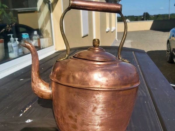 Old copper  kettle