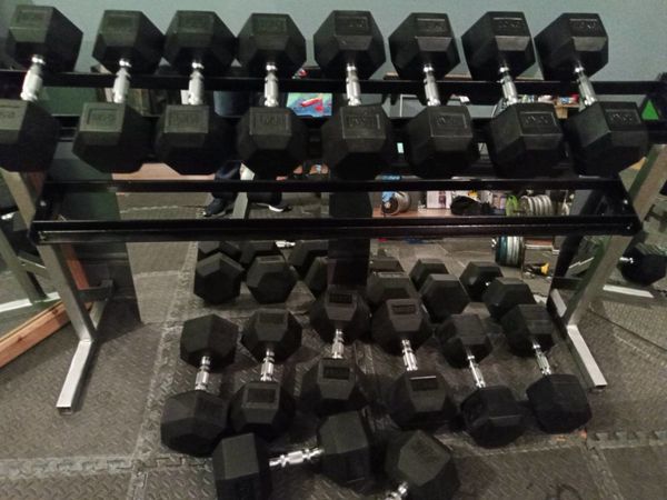 Dumbbells And Rack .