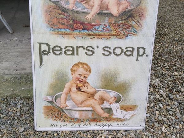 Pears soap sign