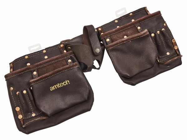 Leather Tool Belt 12 Pocket Heavy Duty Fully Adjustable