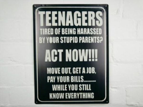 Sign – Teenagers