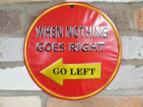 When nothing goes right go left – Red