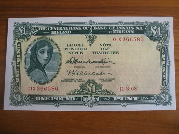 1 Pound Lavery Note - 90 Euros
