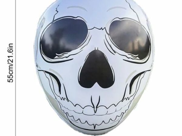 Large Halloween Decorations LED Globos Scary Halloween Skull Glow Ballons Halloween Party Home Decorations