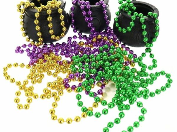 Mardi Gras Beads 30 Pcs Beaded Necklaces