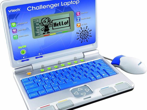 Challenger Laptop, Blue, Kids Laptop with Vocabulary, Maths & French Learning Games