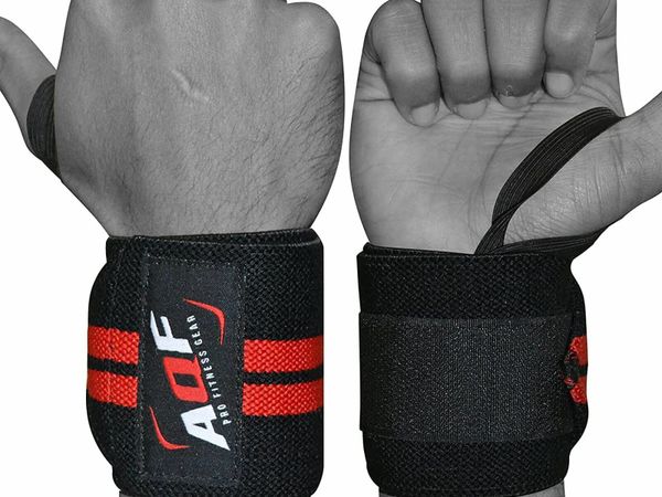 Power Weight Lifting Wrist Wraps Supports Gym Training Fist Straps - Sold as Pair & One Size Fits All