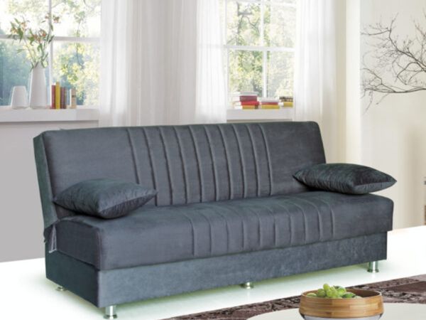 Brand new Kentucky grey velvet fabric sofa bed