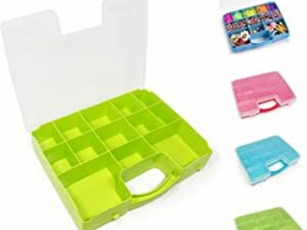Plastic Storage Box, Stackable Organizer Case