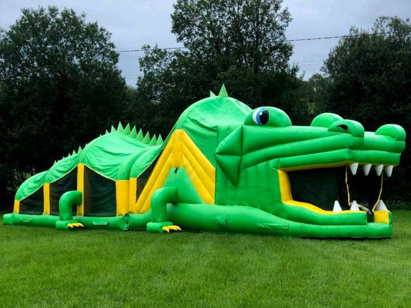 52ft Crocodile Obstacle Course Bouncy Castle