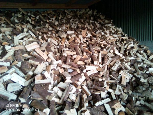 Dry seasoned firewood logs