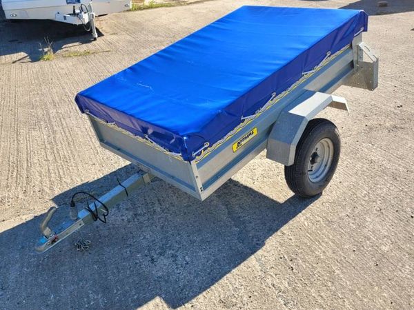 5' x 3' Car Trailer with cover - Used Approved