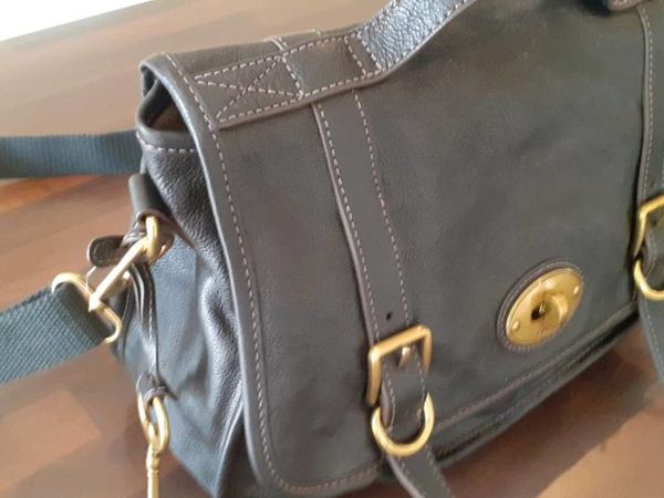 Fossil leather handbag.