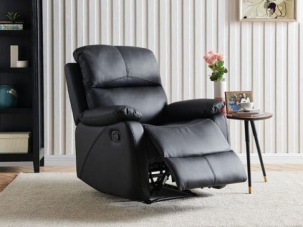 Brand new arm chair real leather recliner reduced