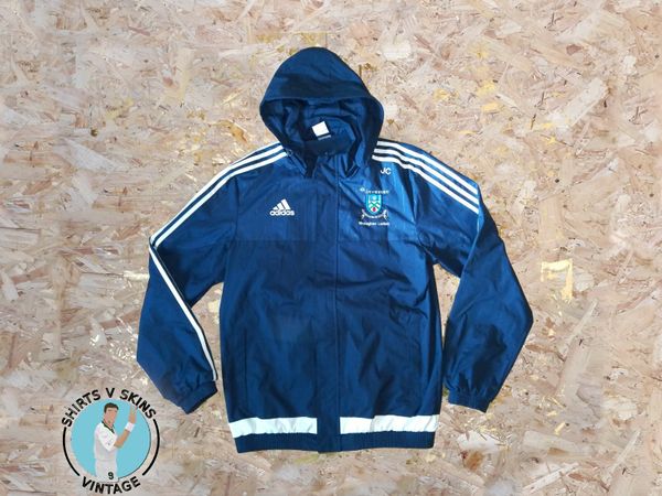 Monaghan GAA Jacket - Excellent Condition - Gaelic Football Hurling adidas Muineachain Ulster Navy Blue Hoody Windbreaker Rain Jacket