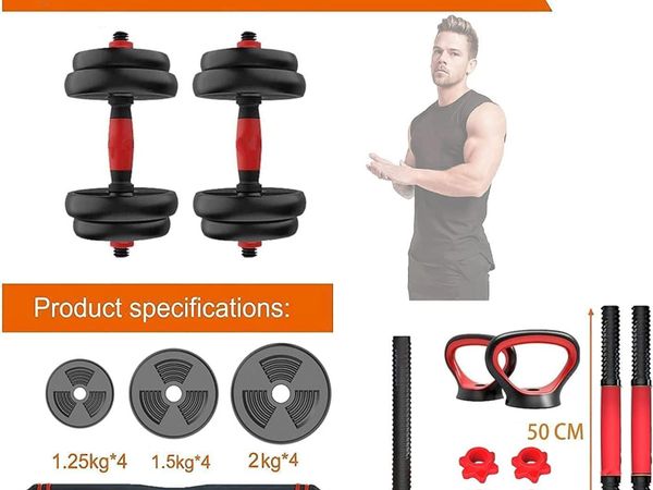 Adjustable Dumbbells Set for Man and Women, 20KG Multifunctional Free Weights
