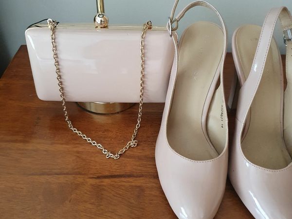 Nude shoes and matching bag