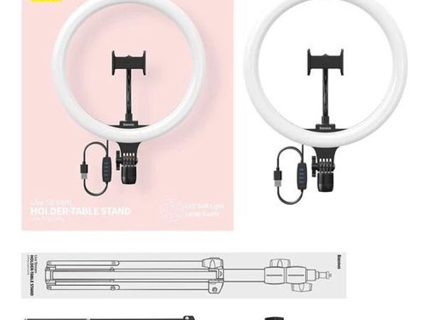 12'' LED Ring Light for Smartphone with High Tripod Stand