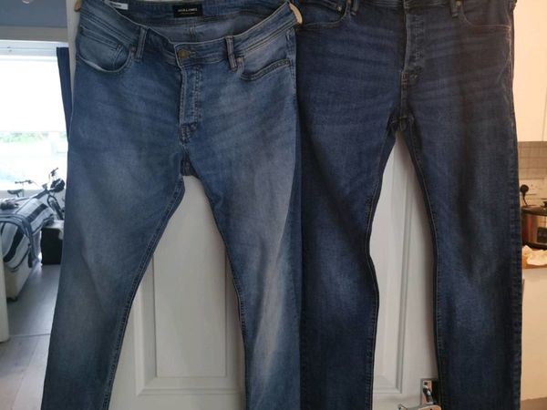 Jack and Jones Glen Slim Fit Jeans x 2 -36w/32L