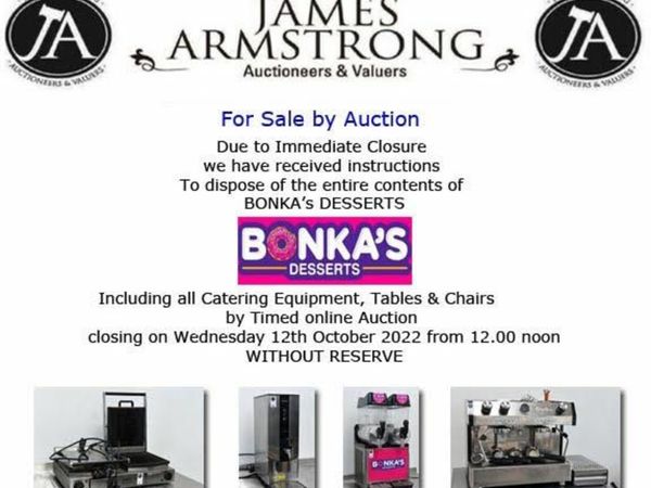 Online Auction of Catering Equipment Bidding Live!