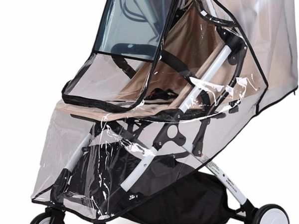 Universal Rain Cover for Pushchair Stroller Buggy Pram, Baby Travel Weather Shield