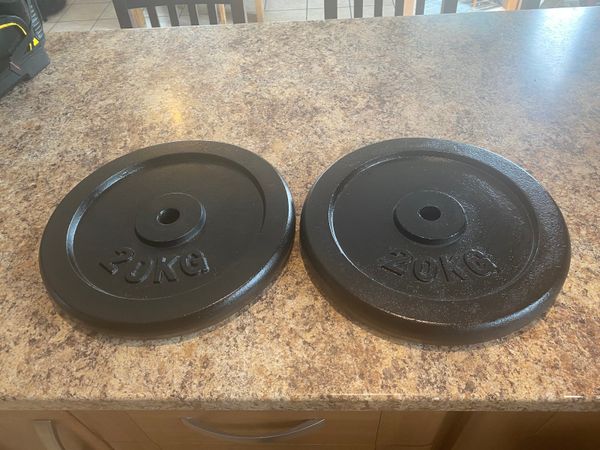 20KG X 2 METAL WEIGHT PLATES