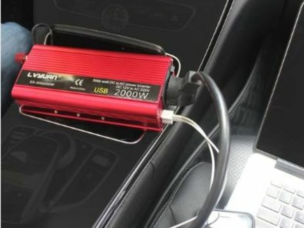 2000W DC 12V to AC 230V 240V Converter with 4 USB Interfaces 3 Universal sockets Cigarette Lighter Adapter in Car Crocodile Clip