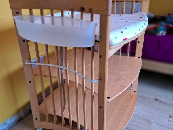 Wooden baby changing unit