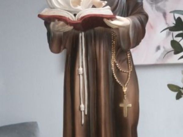 Large fibreglass statue of saint anthony