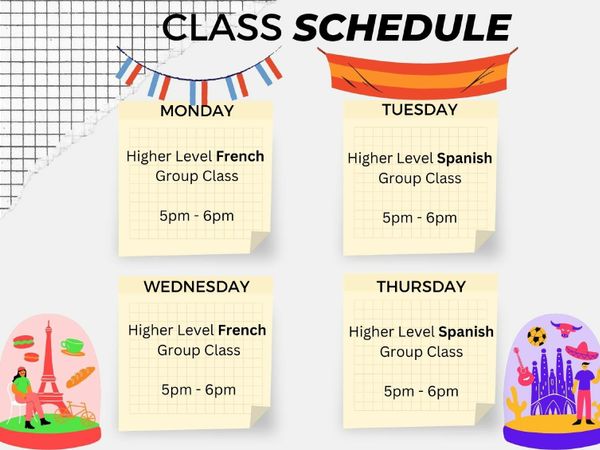 French and Spanish grinds  -  Get exams ready!