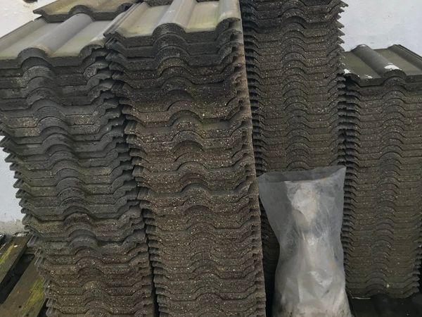 Roof tiles including clips and nails  (approx 300)