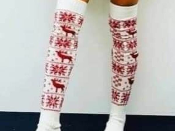 white knee high socks
