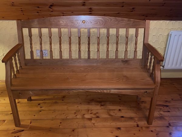 Solid Oak Bench 1400W *HANDCRAFTED*
