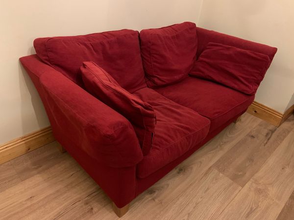 Two 2 Seater Red Brown Thomas Couch’s