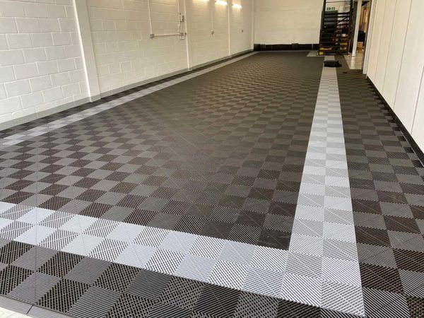 TUFF TILE Flooring for Garages Showrooms Sheds Gym