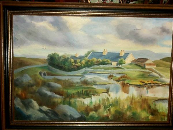 Irish oil painting on canvas