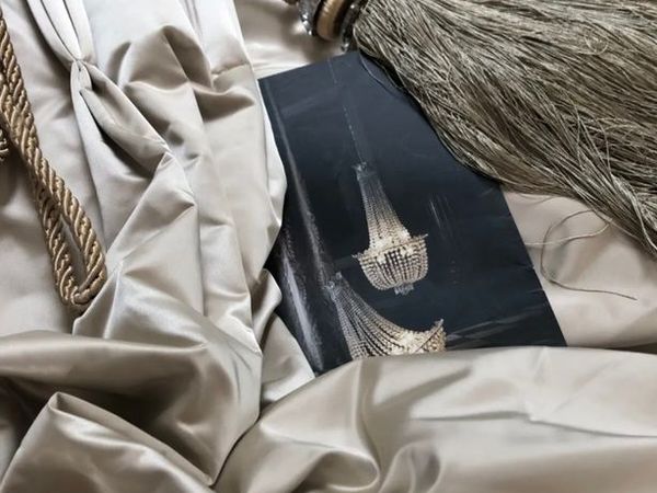 Stunning Rich and Opulent Pure Silk Champagne Interlined Curtains 106w by 99 drop - 4 Pairs available
