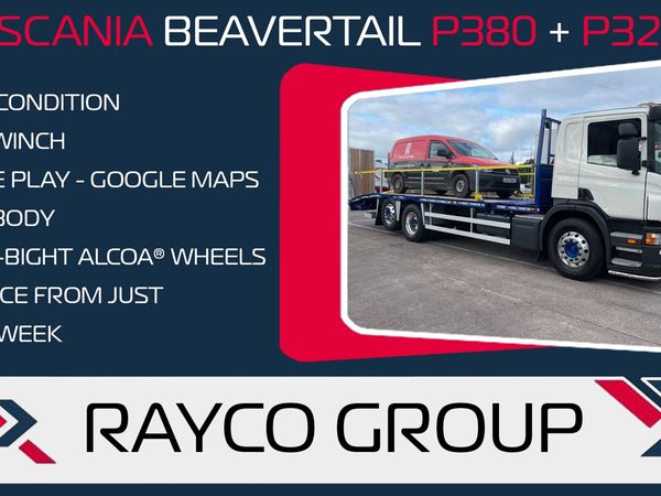 2012 Scania Beavertail P380 and P320 -low km