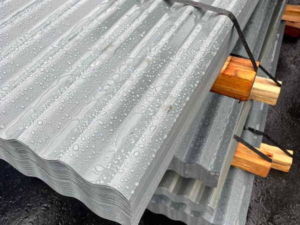 Pvc coated slate grey corrugated roof sheets