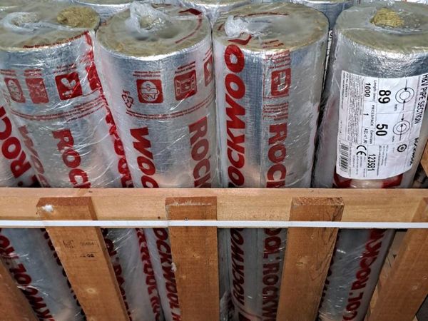 New Rockwool/isover Foil back pipe insulation
