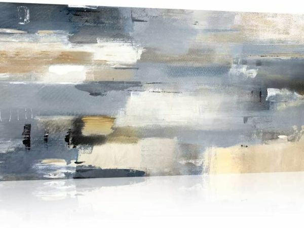 3 Panel Wall Art Abstract Yellow Tree Painting Pictures Print On Canvas