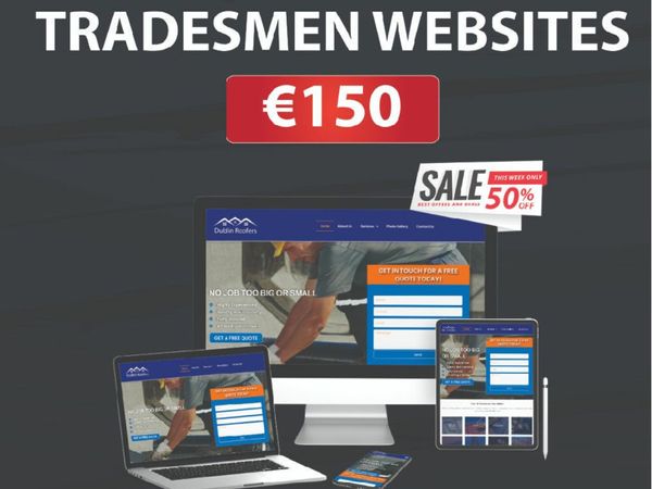 1 Page Tradesmen Website & Facebook Business Page