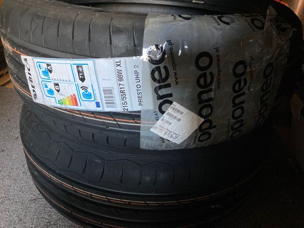 Two 215/55 R17 tyres