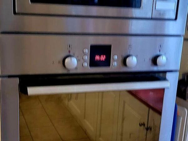 Double oven and microwave