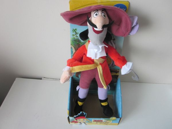 Disney Junior Jake & The Neverland Pirates Captain Hook 12" Soft Toy Plush New