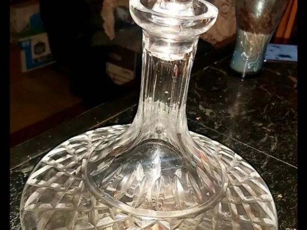 Heavy Galway Crystal decanter