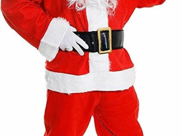 Deluxe Santa Suit Mens - Father Christmas Fancy